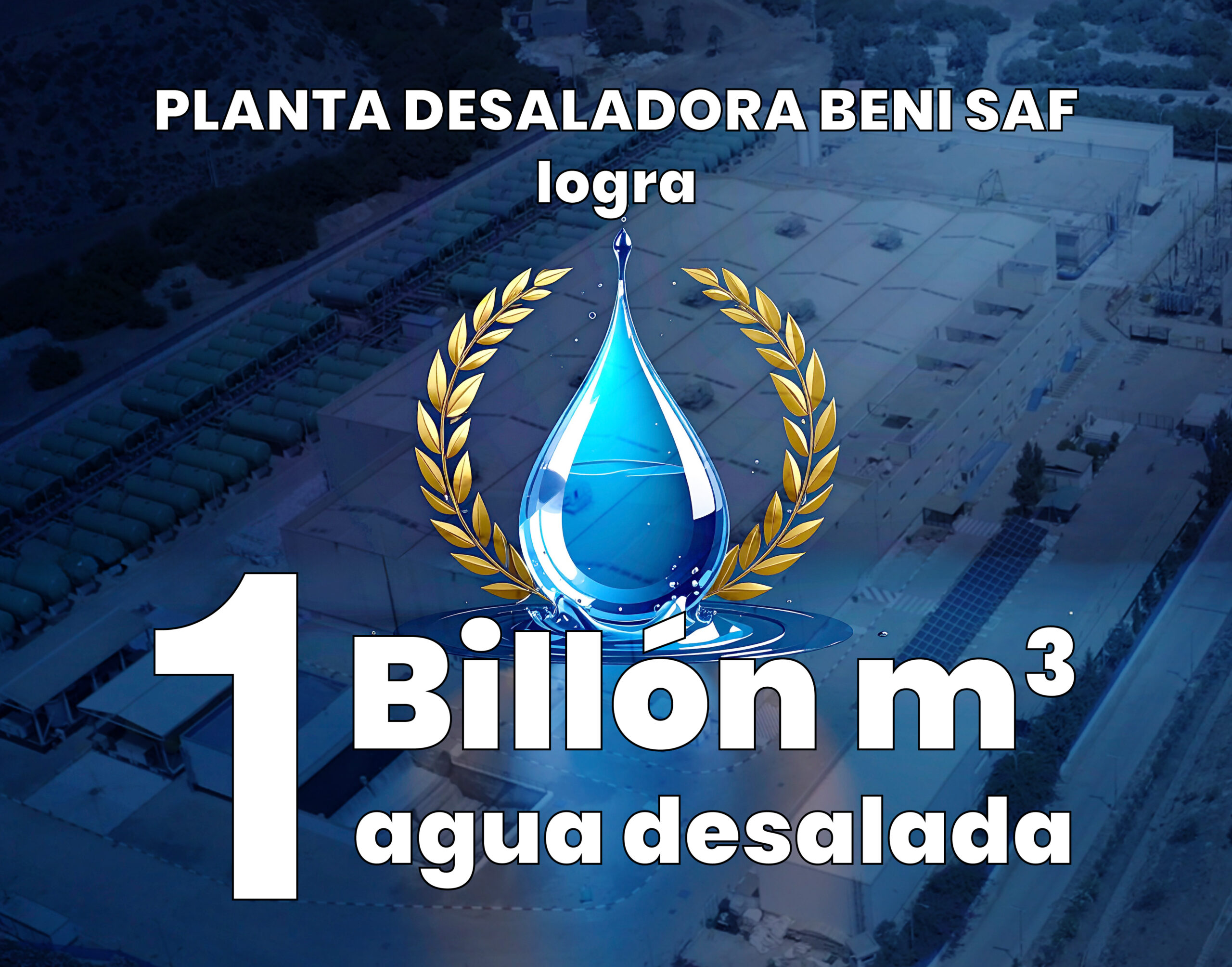 Featured image for “Tedagua produce más de un billón de metros cúbicos en la desaladora de Beni Saf, beneficiando a un millón de personas”