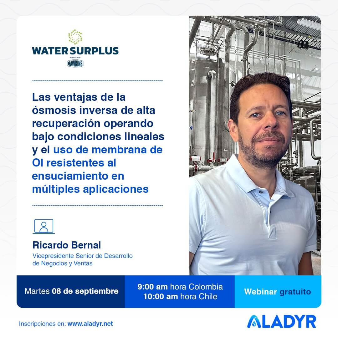 Featured Image for “Las ventajas de la ósmosis inversa de alta recuperación operando bajo condiciones lineales y el uso de membrana de OI resistentes al ensuciamiento en múltiples aplicaciones.”